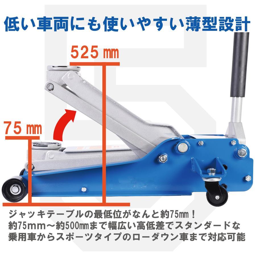 油圧ジャッキ 低床 5t フロアジャッキ 軽自動車 ミニバン 普通自動車 