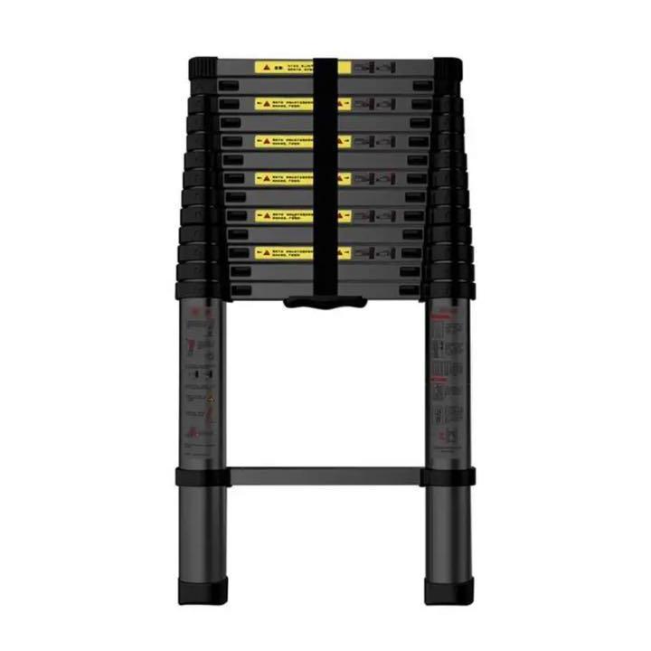 はしご はしご 伸縮 3.8m ハシゴ 梯子 150kg 自動ロックスライド