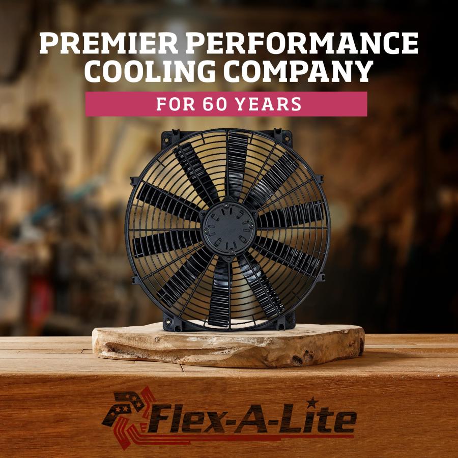 【並行輸入品】Flex A Lite Lo Profile デュアルSブレード電動ファン 可変速度コントローラー付き プーラーファン (410)の画像