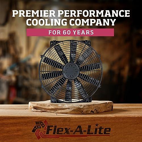 【並行輸入品】Flex A Lite Lo Profile デュアルSブレード電動ファン 可変速度コントローラー付き プーラーファン (410)の画像