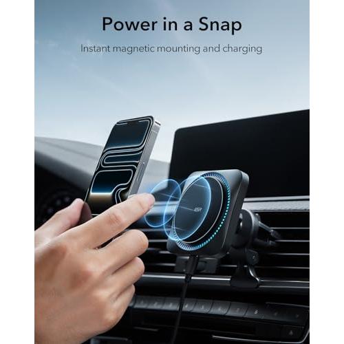 ESR 【冷却ファン内蔵】スマホホルダー 車 ワイヤレス充電 スマホ冷却 放熱技 並行輸入品】ESR 【冷却ファン内蔵】スマホホルダー 車 ワイヤレス充電