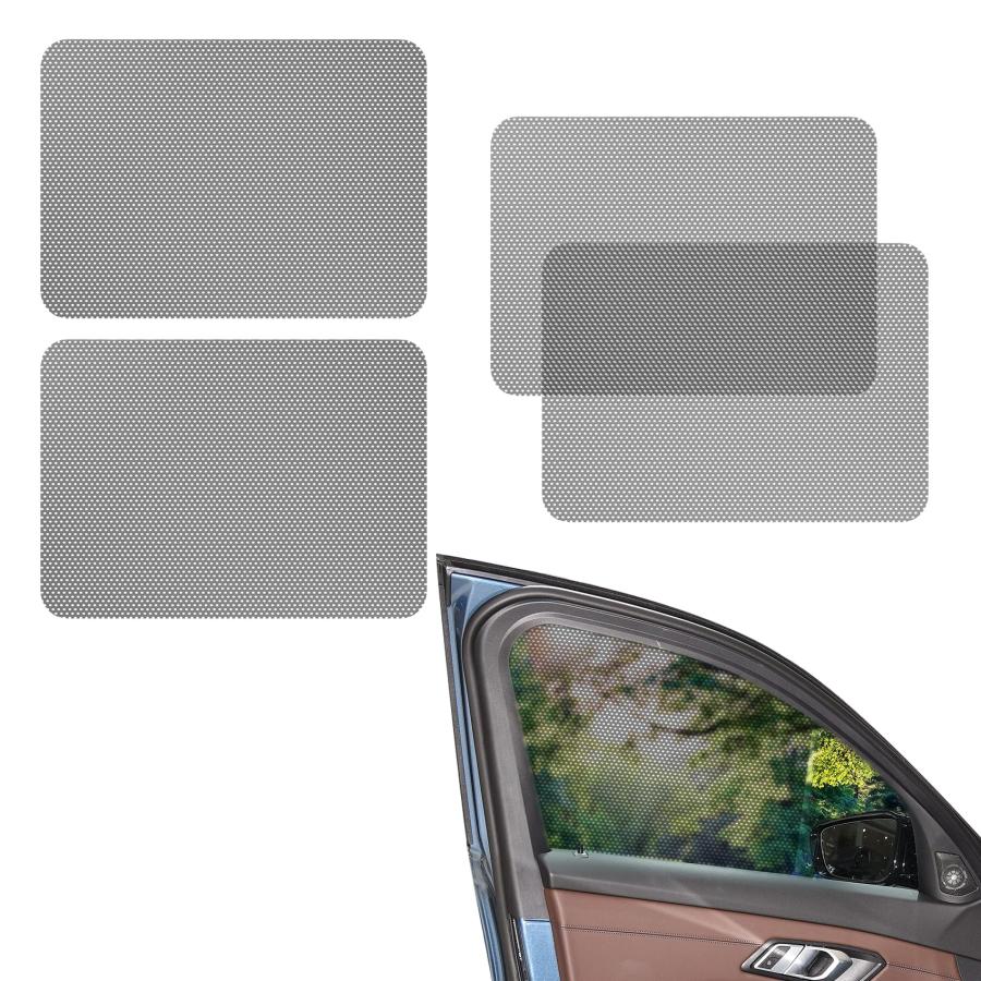 並行輸入品】Tecledsn 車用サイドウィンドウサンシェード4点、カー 