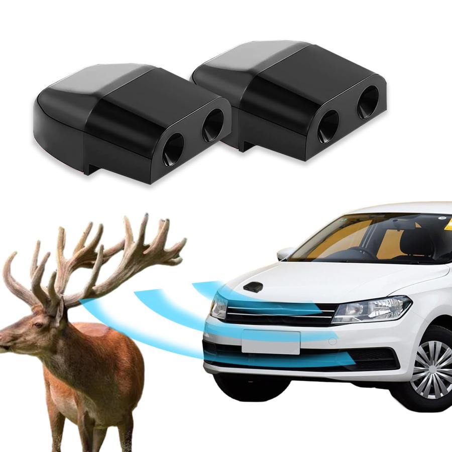 並行輸入品】QZTYTY 車用鹿笛 2個 車用鹿の角 自動車用鹿の警告