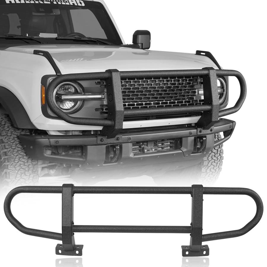 並行輸入品】Hooke Road Bronco フロントバンパー ブラシ グリルガード