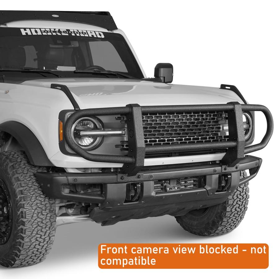 並行輸入品】Hooke Road Bronco フロントバンパー ブラシ グリルガード