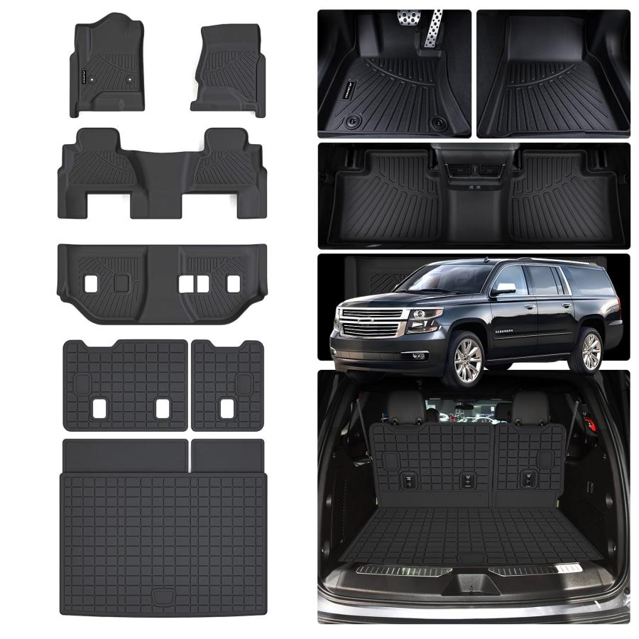 並行輸入品】MJBYMAT フロアマット 2015 2020 シボレー サバーバン 8