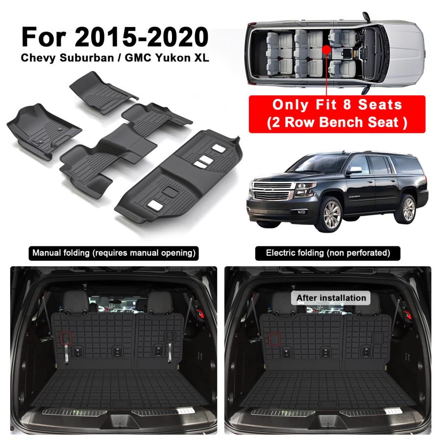 並行輸入品】MJBYMAT フロアマット 2015 2020 シボレー サバーバン 8
