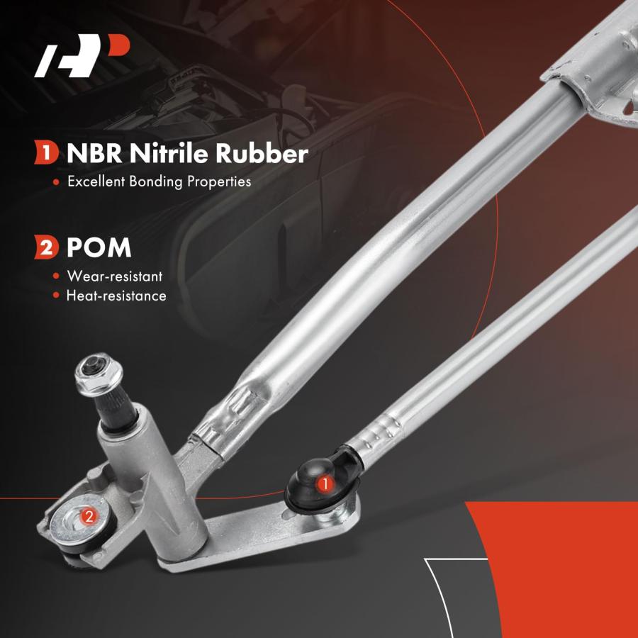 【並行輸入品】 A Premium Front Windshield Wiper Motor and Linkage Assembly Compの画像