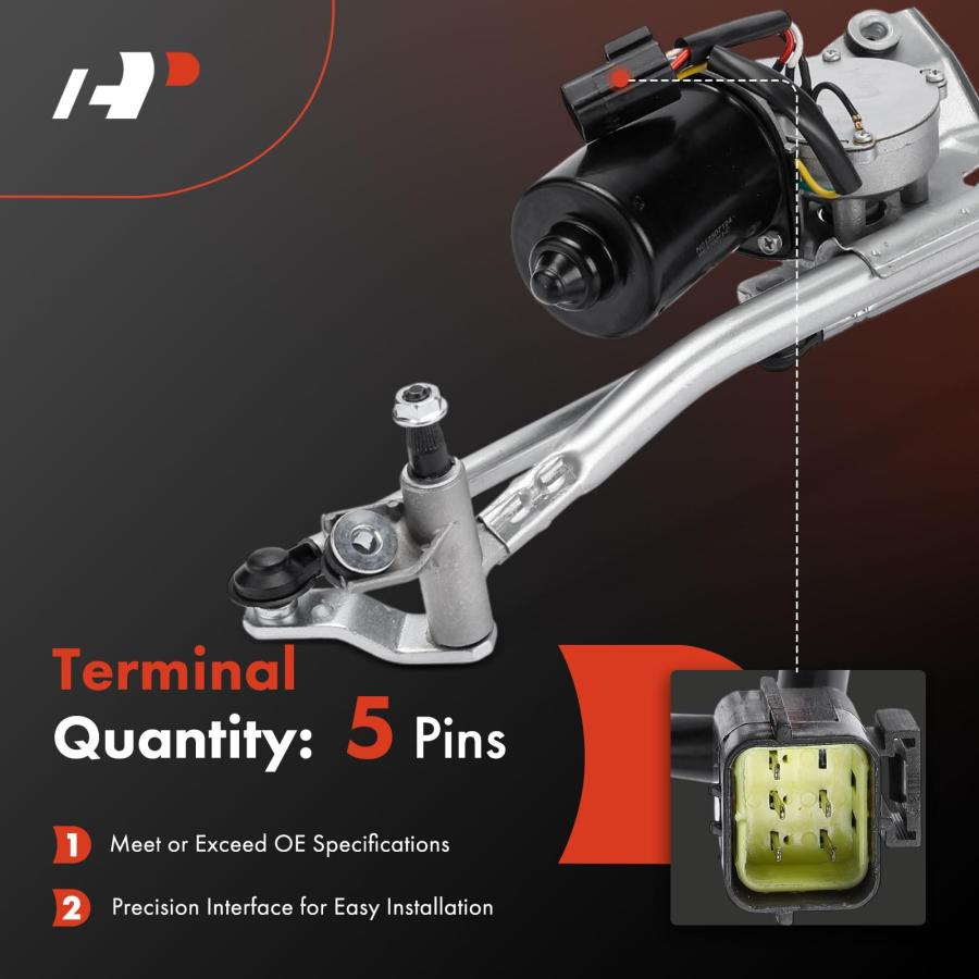 【並行輸入品】 A Premium Front Windshield Wiper Motor and Linkage Assembly Compの画像
