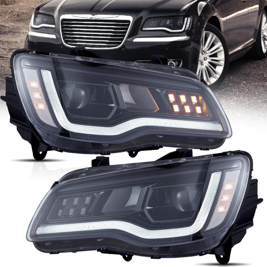 クライスラー300c 前期　ヘッドライト 並行輸入品】VLAND ヘッドライト クライスラー300C 2011 2023