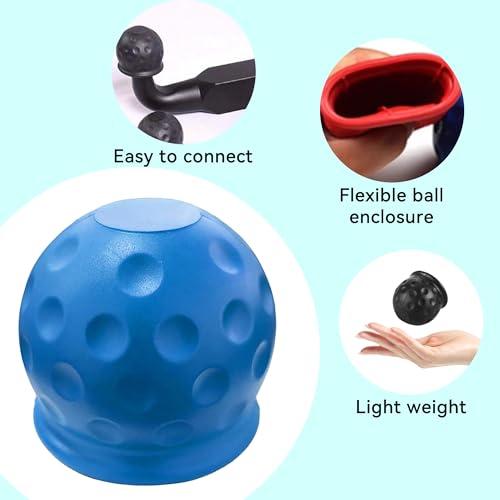 並行輸入品】Tioollev トレーラーボールカバー 2個 2インチ ゴム製防水