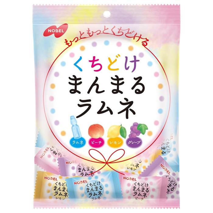 NOBEL くちどけまんまるラムネ 4種アソート 80g ノーベル製菓 : ナイス