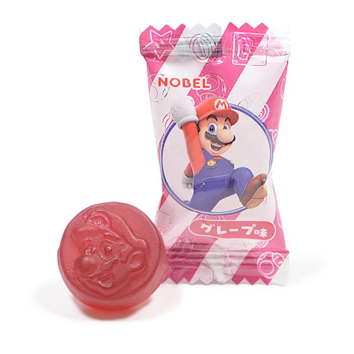 NOBEL スーパーマリオグミ グレープ味＆ソーダ味 85g ノーベル製菓