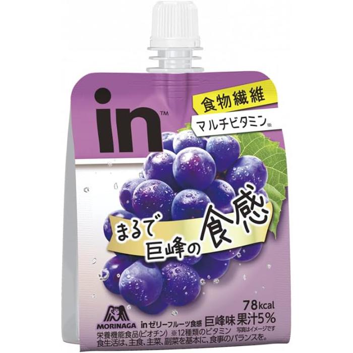 inゼリー フルーツ食感＜巨峰＞ 150g 森永製菓 : ナイスドラッグ Yahoo