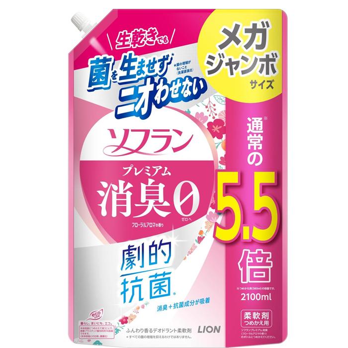 プレミアム消臭 ソフラン フローラルアロマの香り 詰替 メガジャンボ