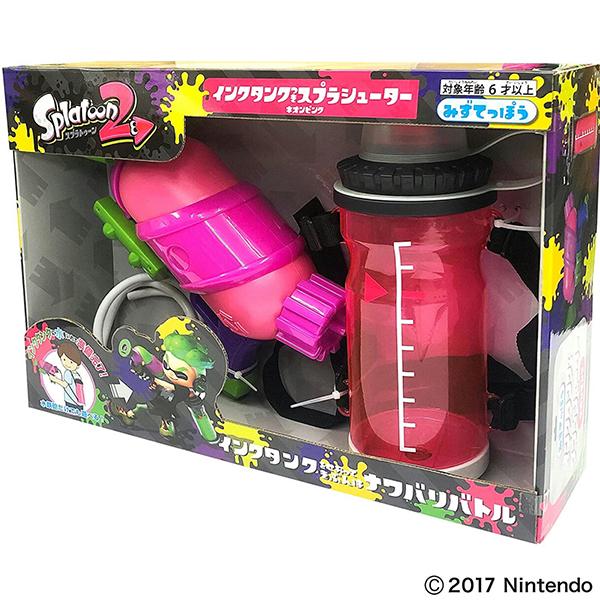 スプラトゥーン2 インクタンク スプラシューター 水鉄砲 ネオンピンク