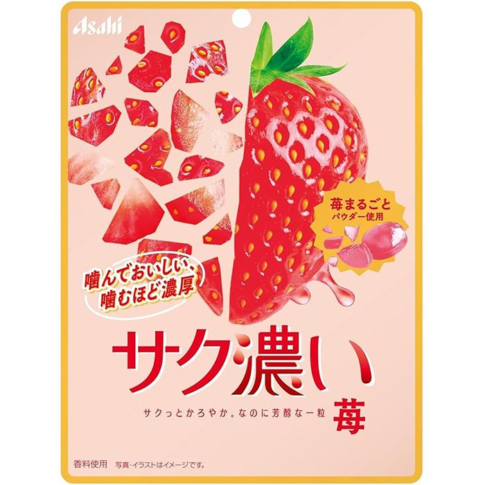 苺　0916 アサヒグループ食品 サク濃い 苺 52g : ナイスドラッグ Yahoo!店