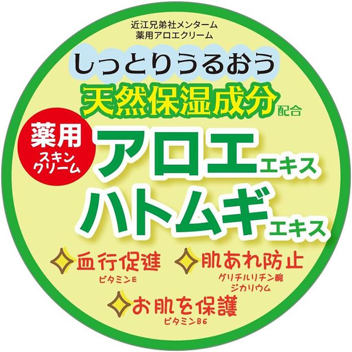 メンターム 薬用アロエクリーム 145g 近江兄弟社 医薬部外品 : ナイス