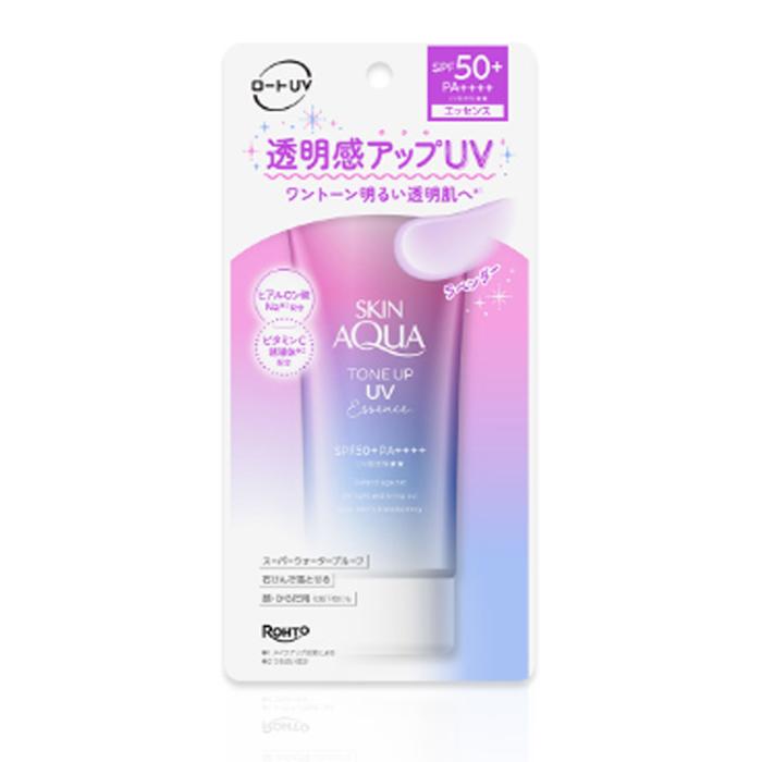 スキンアクア トーンアップUVエッセンス ラベンダー ロート製薬