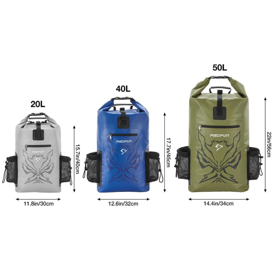 ドライバック 防水電話ケース付き リュックサック 40L 防水 