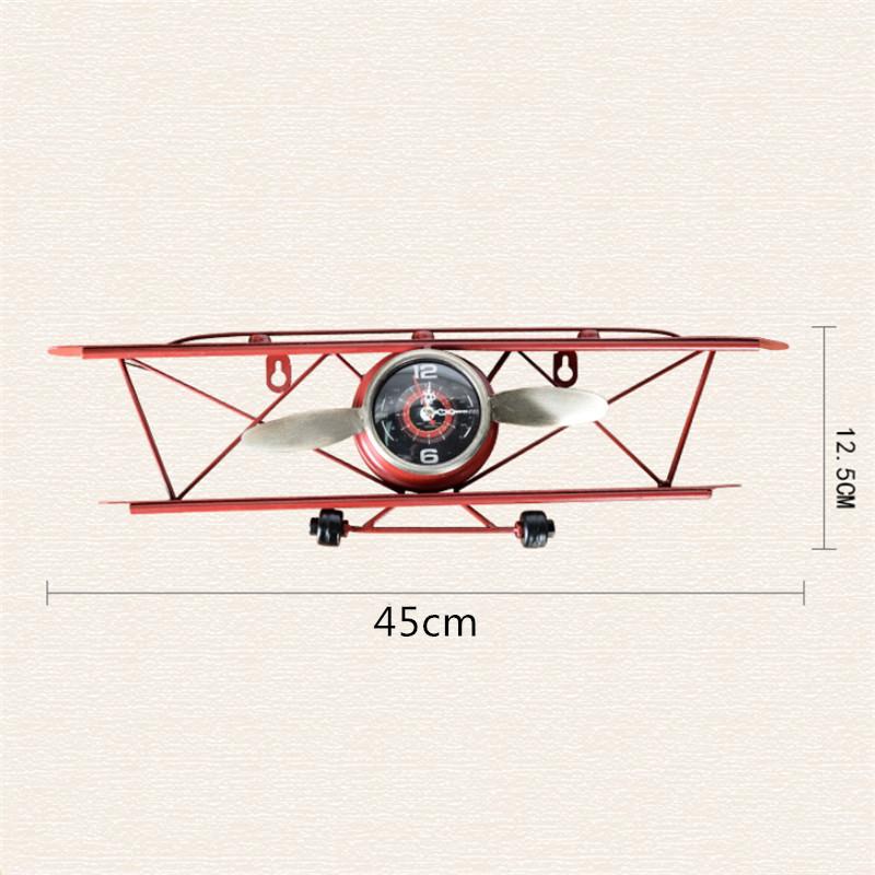 壁掛け 時計 航空機 アンティーク インテリア レトロ リビングルーム｜nicegrowingshop｜06