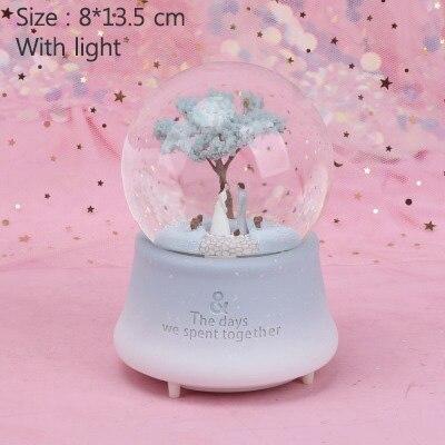 スノードーム クリスタルボール 雑貨 花 ブルー 8cm B2 Fyn 342 Nice Growing Shop 通販 Yahoo ショッピング