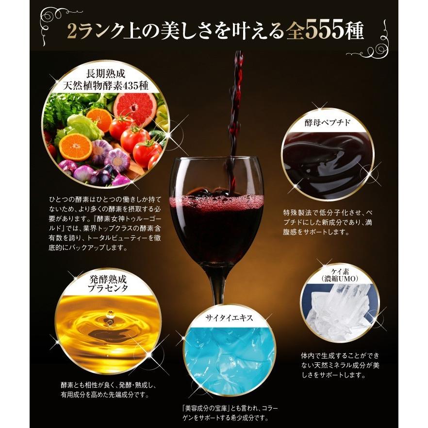 健康支援】酵素女神555True Gold PREMIUM トゥルーゴールド