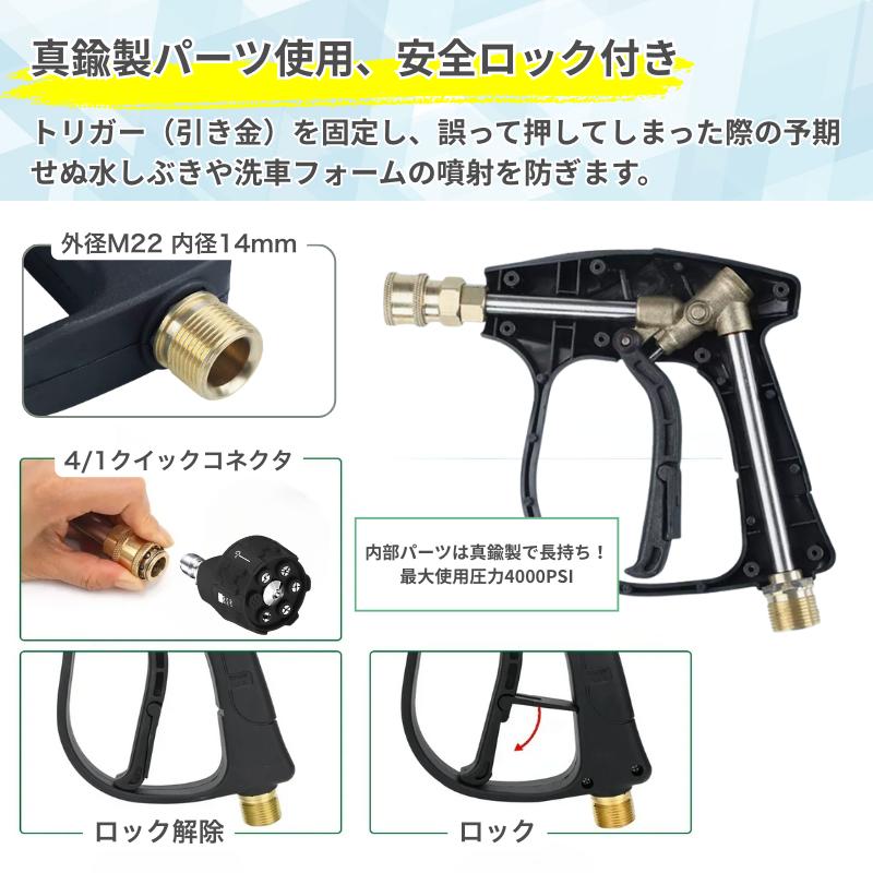 高圧洗浄機 ショートガン ケルヒャー 洗車 マルチスプレーノズル