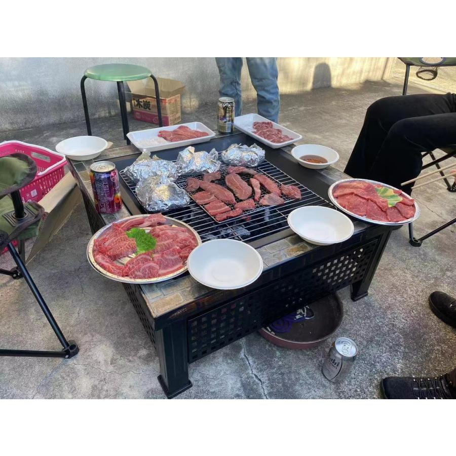 バーベキュー 焚火台 多人用 BBQ 庭 焚火台 家族用 大型 バーベキュー 