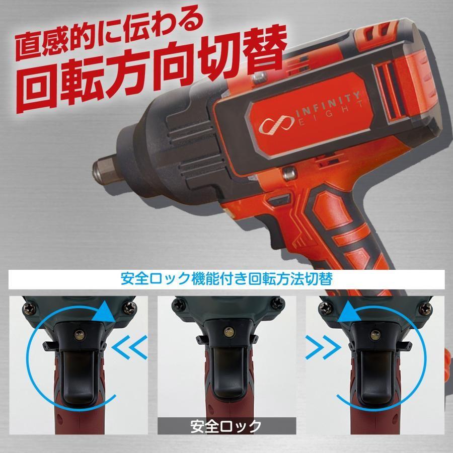 電動インパクトレンチ 2000N・m タイヤ交換 トラック用 21V 4.0AH  
