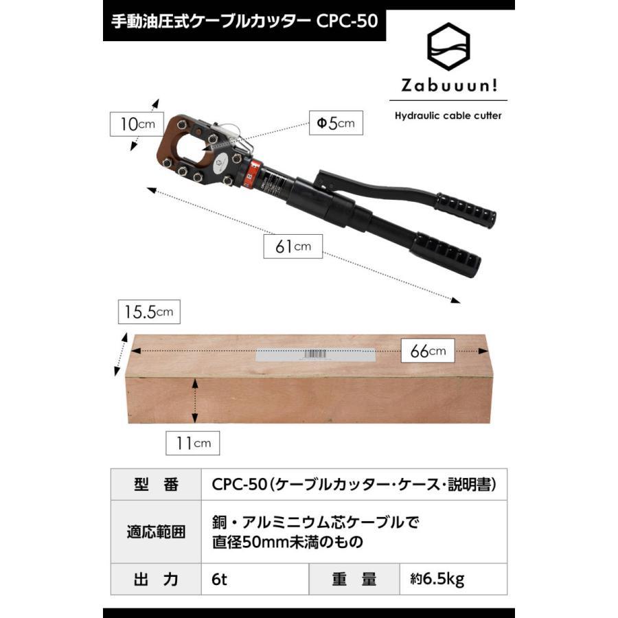 油圧ケーブルカッター 50mm 出力6トン アルミケーブル 銅線 1839