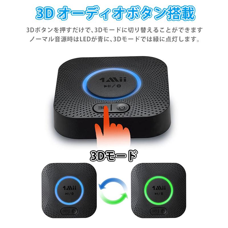B06+ Bluetooth レシーバー ワイヤレス オーディオ 受信機 2台同時 Hi-Fi 3Dステレオ 高音質 低遅延 スピーカー ヘッドホン 超長受信距離 |  | 04