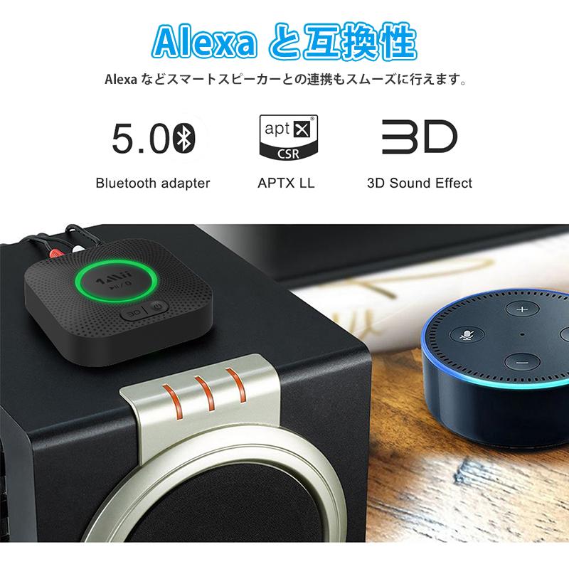 B06+ Bluetooth レシーバー ワイヤレス オーディオ 受信機 2台同時 Hi-Fi 3Dステレオ 高音質 低遅延 スピーカー ヘッドホン 超長受信距離 |  | 06