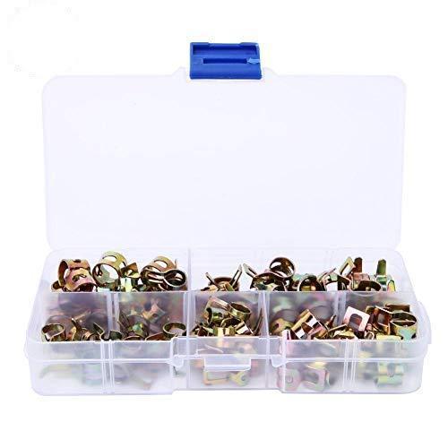 T ポイント5倍 ホースクランプ 75個入り 調整可能 パイプチューブクランプ 6mm 7mm 8mm 9mm 10mm スプリング ホースクリップ 水道 配管工具 Www We Job Com