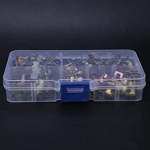 T ポイント5倍 ホースクランプ 75個入り 調整可能 パイプチューブクランプ 6mm 7mm 8mm 9mm 10mm スプリング ホースクリップ 水道 配管工具 Www We Job Com