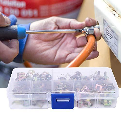 T ポイント5倍 ホースクランプ 75個入り 調整可能 パイプチューブクランプ 6mm 7mm 8mm 9mm 10mm スプリング ホースクリップ 水道 配管工具 Www We Job Com