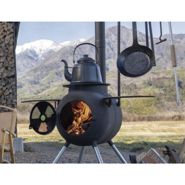 FIRESIDE（ファイヤーサイド） レトロホーローケトル ブラック マット