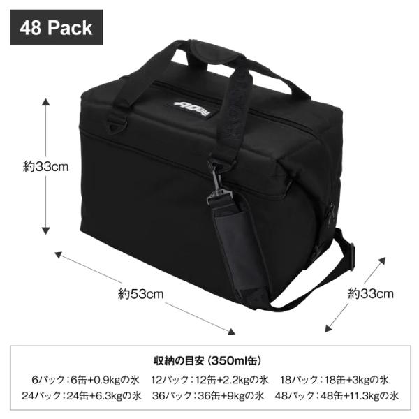 Snow Peak - AOクーラー　ソフトクーラー　 48パック 国内未発売　カーボンブラック エーオー クーラーズ AO Coolers クーラーバッグ 48パック