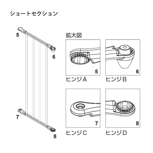 ベビーダン ハースゲート XL スクエアゲートセット ホワイト 白 スクウェア 薪ストーブ 暖炉 ベビーサークル 扉 ドア | ベビーダン | 12