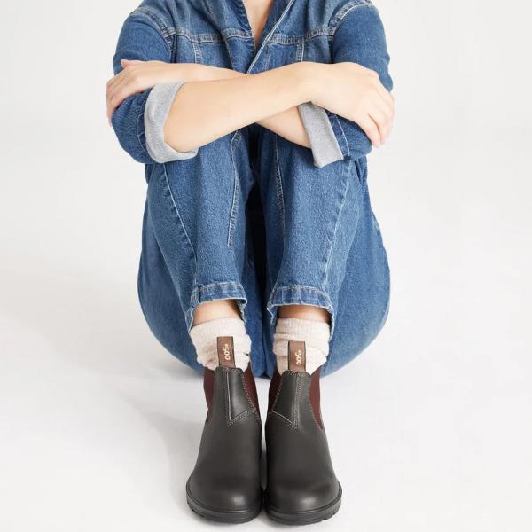 【美品】BLUNDSTONE 500サイドゴアブーツ スタウトブラウン サイズ8 BLUNDSTONE Blundstone ブランドストーン BS500 Brown ブラウン