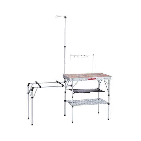 Coleman】マルチキッチンテーブル ランタンポール付 Coleman】マルチ