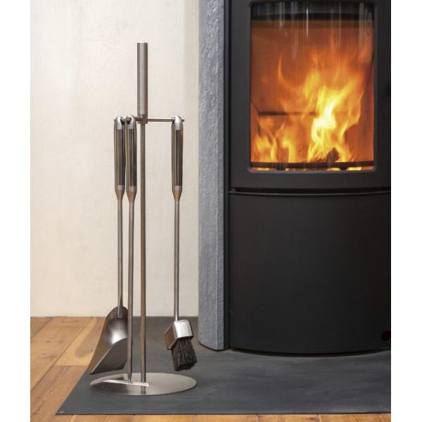 ファイヤーサイド ステンレスツールセット レギュラー 47452 お手入れ メンテナンス Fireside ブラシ シャベル 灰掃除 ストーブツール おしゃれ_1