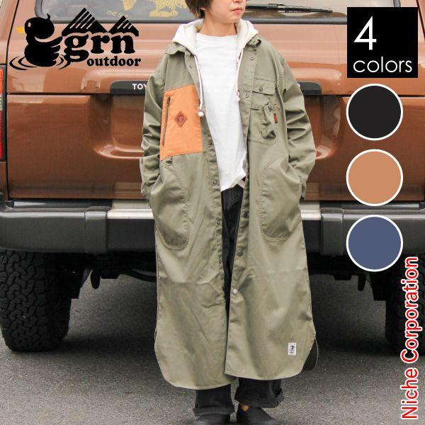 grn outdoor HIASOBI CAMPER ドレスコート GO2222Q ウェア アウター
