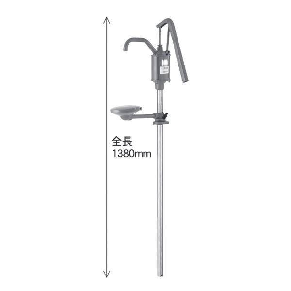 工進　SO-25　オイルポンプ　ドラムポンプ　手動式 SO-25 皿付きオイルポンプ エンジンオイル用 1台 工進 【通販モノタロウ】