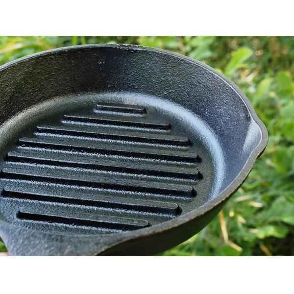 LODGE（ロッジ） グリルパン6 1/2 L3GP キャンプ用品 鉄分 がとれる 鉄