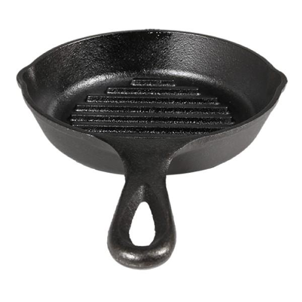 LODGE（ロッジ） グリルパン6 1/2 L3GP キャンプ用品 鉄分 がとれる 鉄