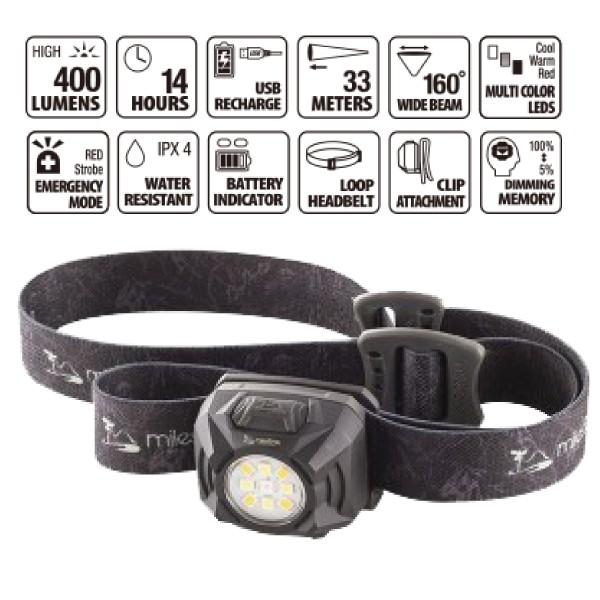 マイルストーン USB マルチファンクションモデル milestone MS-G2 ライト アウトドア ヘッドランプ キャンプ ヘッドライト |  | 01