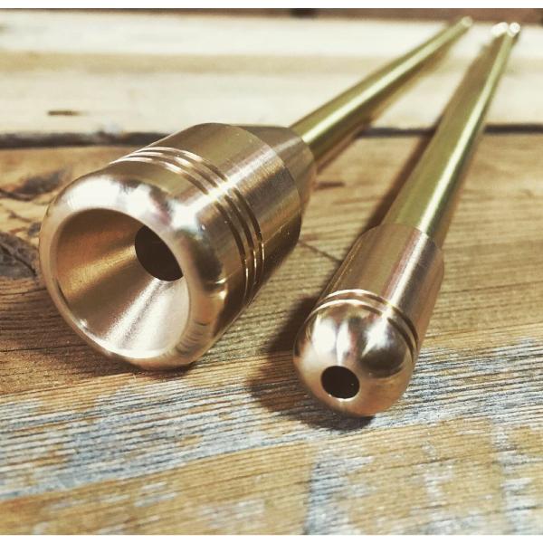 野良道具製作所 ALL真鍮製火吹き棒 野良ブラスター 2本継 60cm NORA