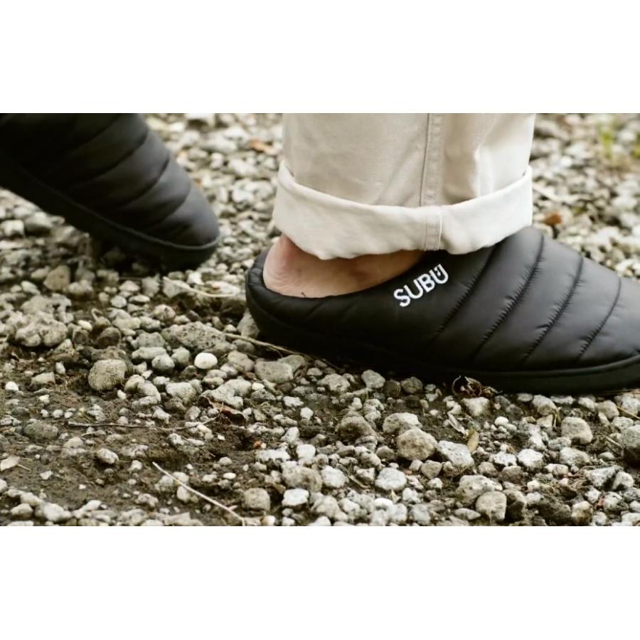 SUBU(スブ) サンダル ブラック SB-BK 撥水 裏起毛 靴 スリッパ 冬