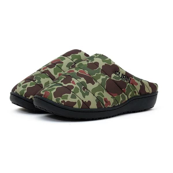 SUBU(スブ) サンダル ダックカモ SB-DCM 撥水 裏起毛 靴 スリッパ 冬